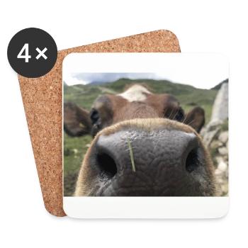 Cow nose - Coasters (set of 4) - white - Front