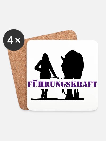 Pferd - Untersetzer (4er-Set) - Weiß