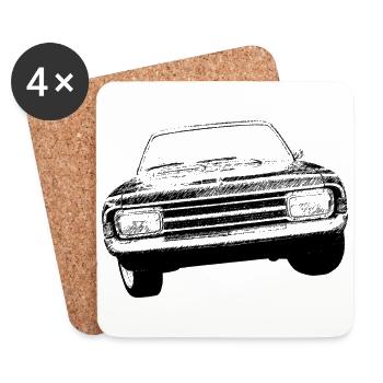 Commodore A - Untersetzer (4er-Set) - Weiß - Vorne