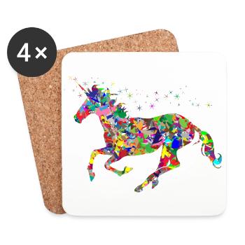 einhorn51 - Coasters (set of 4) - white - Front