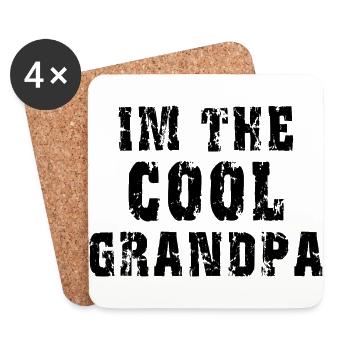 I'm The Cool Grandpa - Coasters (set of 4) - white - Front