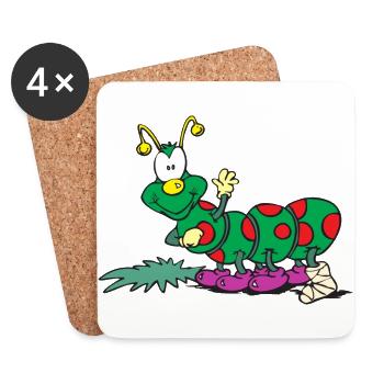 insek 119 - Untersetzer (4er-Set) - Weiß - Vorne
