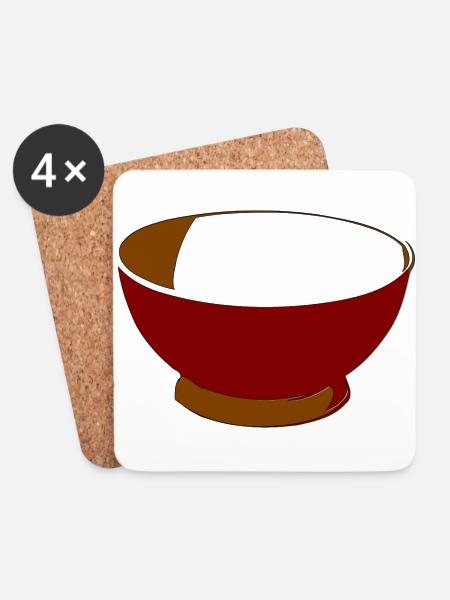 gerecht - Onderzetters (4 stuks) - wit
