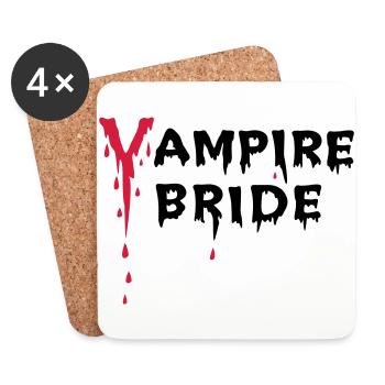 Vampire Bride - Dessous de verre (lot de 4) - blanc - Devant