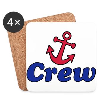 crew_anker - Untersetzer (4er-Set) - Weiß - Vorne
