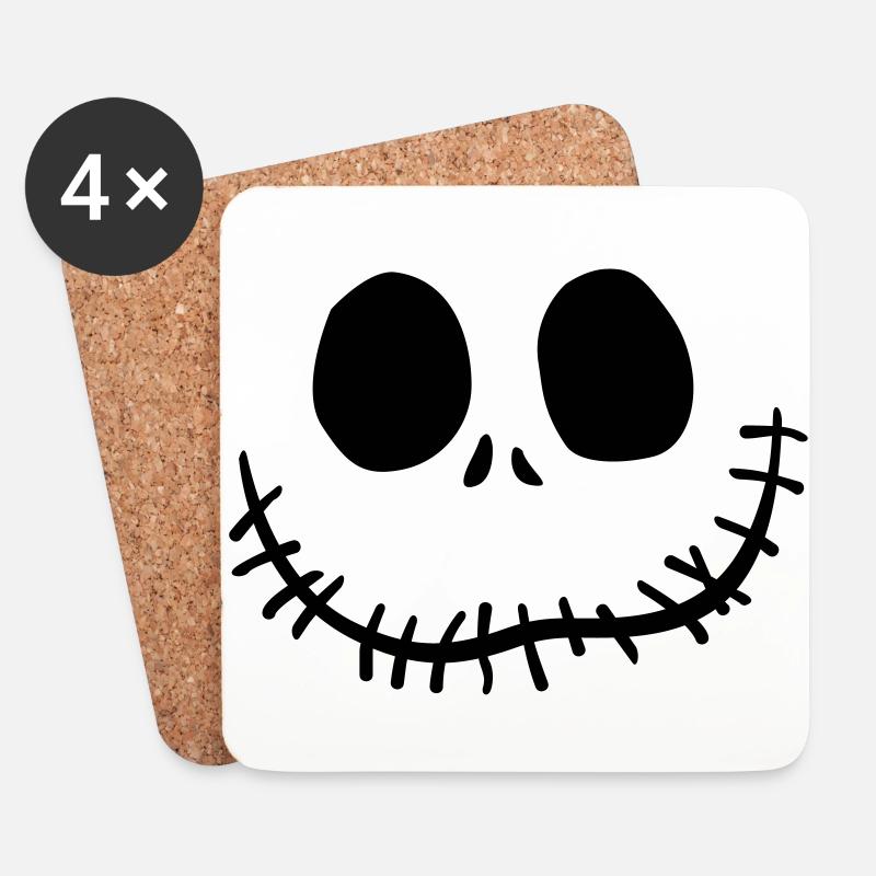 jack o'lantern - Untersetzer (4er-Set) - Weiß