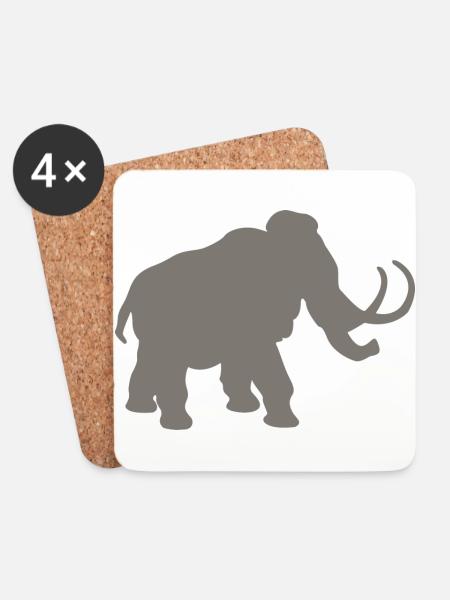mammoth - Coasters (set of 4) - white