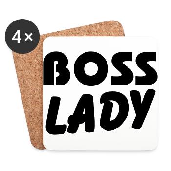 Boss Lady - Coasters (set of 4) - white - Front