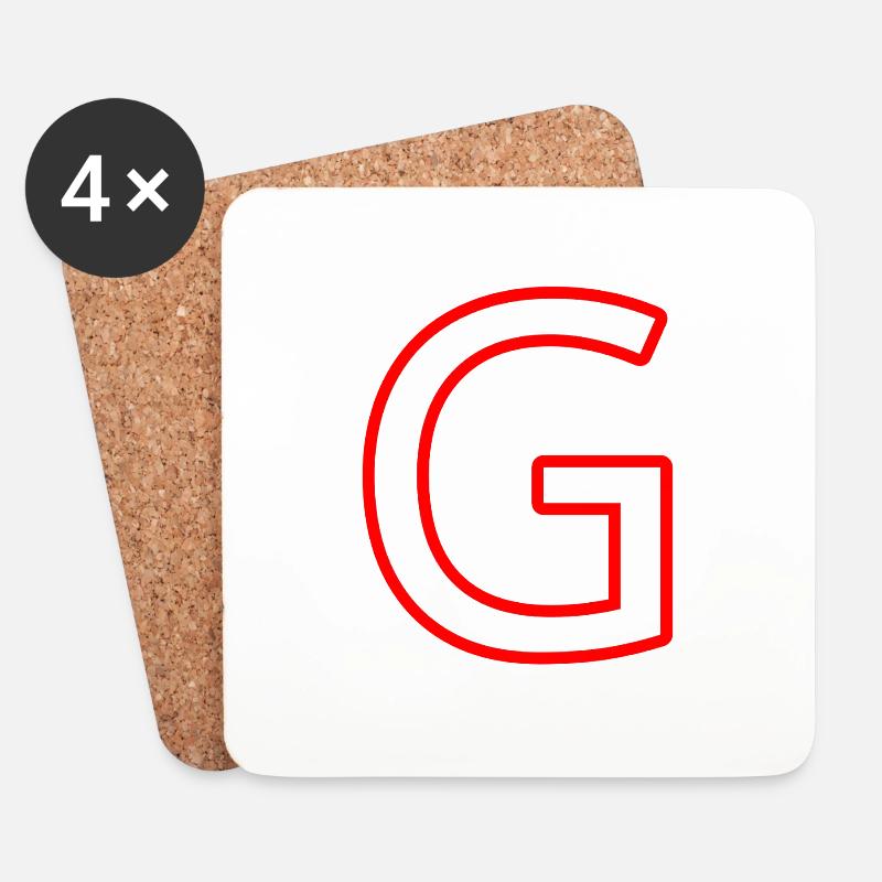 G - Untersetzer (4er-Set) - Weiß