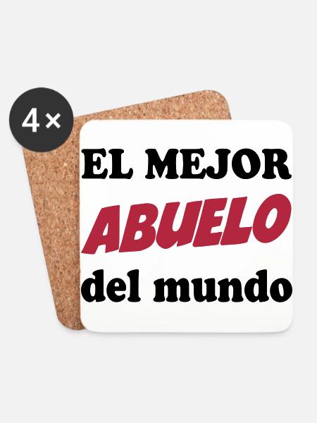 El mejor abuelo del mundo 111 - Coasters (set of 4) - white