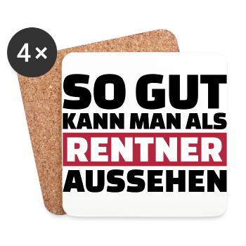 Rentner - Coasters (set of 4) - white - Front