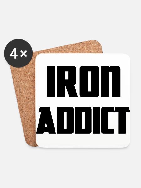Iron - Untersetzer (4er-Set) - Weiß