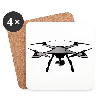Drone - Untersetzer (4er-Set) - Weiß - Vorne