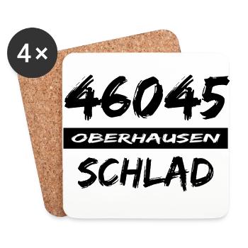 46045 Oberhausen Schlad - Untersetzer (4er-Set) - Weiß - Vorne