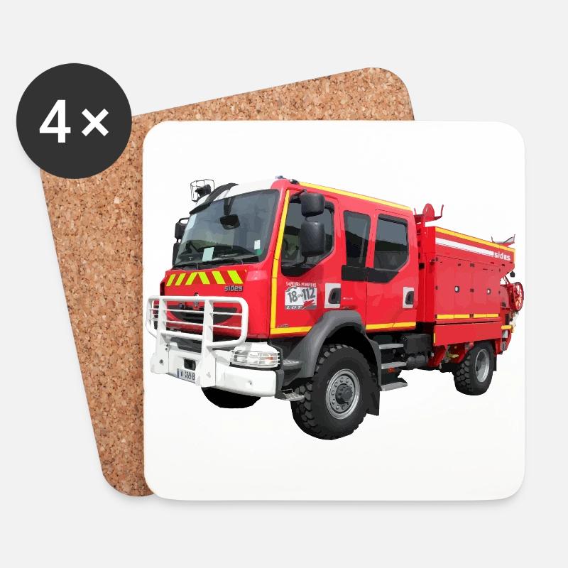 firefighter CCF - Coasters (set of 4) - white