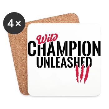 Wilder Champion entfesselt - Dessous de verre (lot de 4) - blanc - Devant