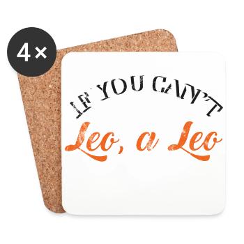 Leo / Leo Zodiac - Dessous de verre (lot de 4) - blanc - Devant
