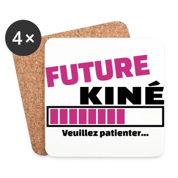 future kiné - Dessous de verre (lot de 4) - blanc - Devant