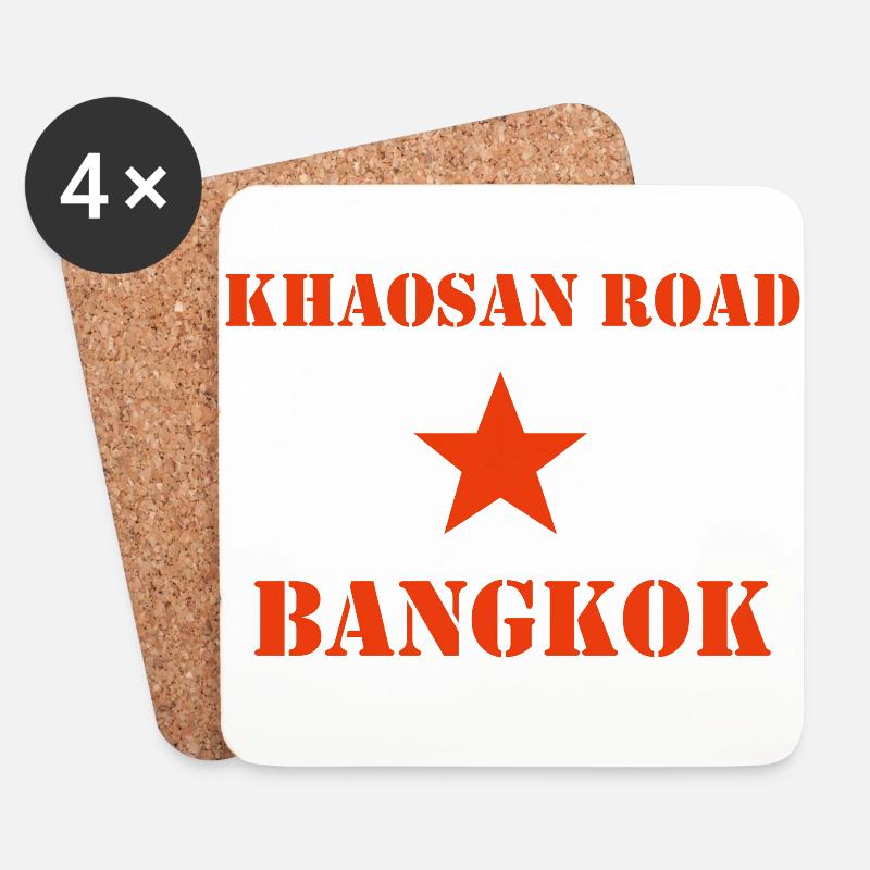 Bangkok - Untersetzer (4er-Set) - Weiß