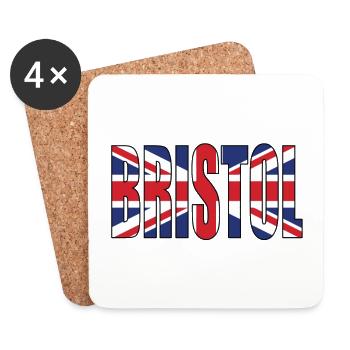 Bristol Großbritannien - Untersetzer (4er-Set) - Weiß - Vorne