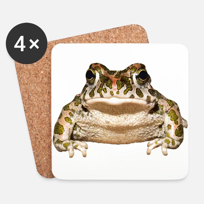 frog frosch kroete toad animal tiere - Untersetzer (4er-Set) - Weiß