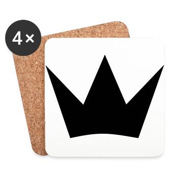 crown - Coasters (set of 4) - white - Front
