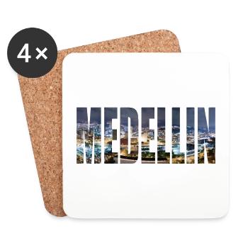 Kolumbien Medellín - Untersetzer (4er-Set) - Weiß - Vorne