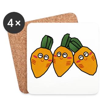 Mörchen friends - Coasters (set of 4) - white - Front
