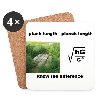 planck length - Untersetzer (4er-Set) - Weiß - Vorne