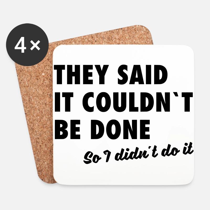 I didn´t do it - Untersetzer (4er-Set) - Weiß