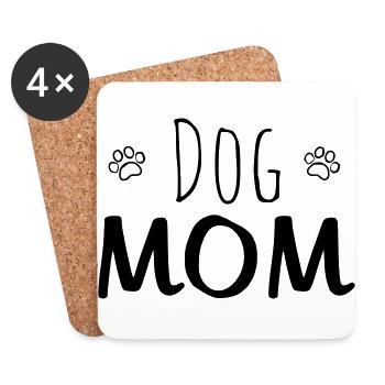 DOG MOM - Dog Mum Dog Dog Lover Pet - Coasters (set of 4) - white - Front