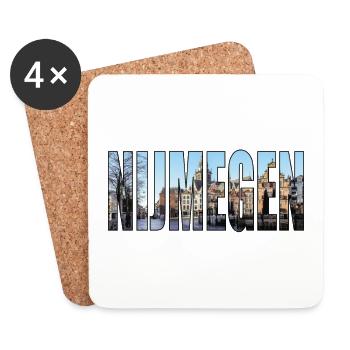 NIJMEGEN PAYS-BAS - Dessous de verre (lot de 4) - blanc - Devant