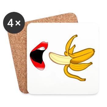 Banana - Untersetzer (4er-Set) - Weiß - Vorne