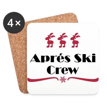 apres ski - Coasters (set of 4) - white - Front