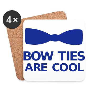 Bow Ties Are Cool - Coasters (set of 4) - white - Front