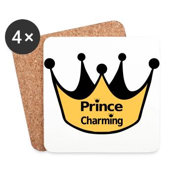 Prince Charming - Coasters (set of 4) - white - Front