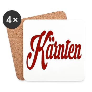 Kärnten - Untersetzer (4er-Set) - Weiß - Vorne