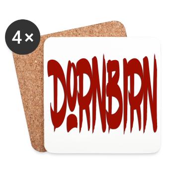 Dornbirn - Vorarlberg - Untersetzer (4er-Set) - Weiß - Vorne