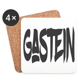 Gastein - Salzburg - Untersetzer (4er-Set) - Weiß - Vorne