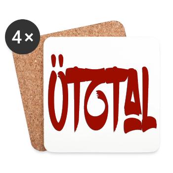 Ötztal - Tirol - Untersetzer (4er-Set) - Weiß - Vorne