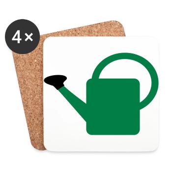 watering Can - Coasters (set of 4) - white - Front