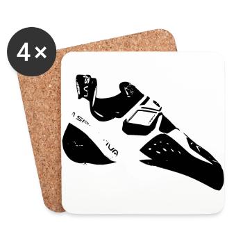 climbing shoe - Coasters (set of 4) - white - Front