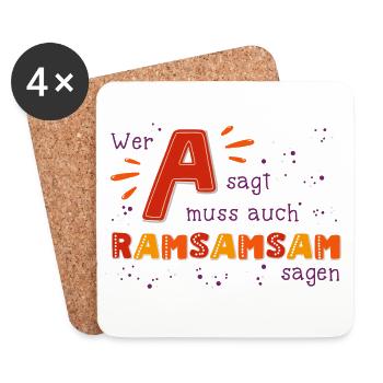 Aramsamsam - Untersetzer (4er-Set) - Weiß - Vorne