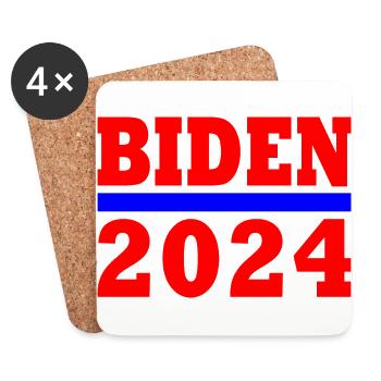 Joe biden 2024 - Coasters (set of 4) - white - Front
