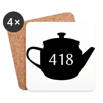 HTTP error 418 - I'm a teapot - Coasters (set of 4) - white - Front
