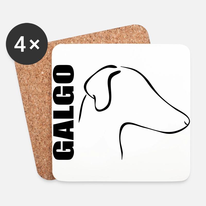 GALGO PROFIL - Untersetzer (4er-Set) - Weiß