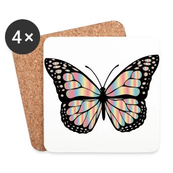 684 buttercream - Dessous de verre (lot de 4) - blanc - Devant