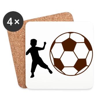 Kid Football - Coasters (set of 4) - white - Front