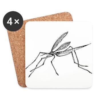 Mosquito - Coasters (set of 4) - white - Front