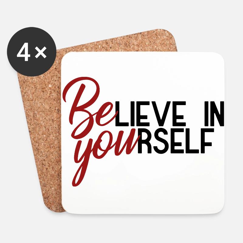 Be you - Untersetzer (4er-Set) - Weiß